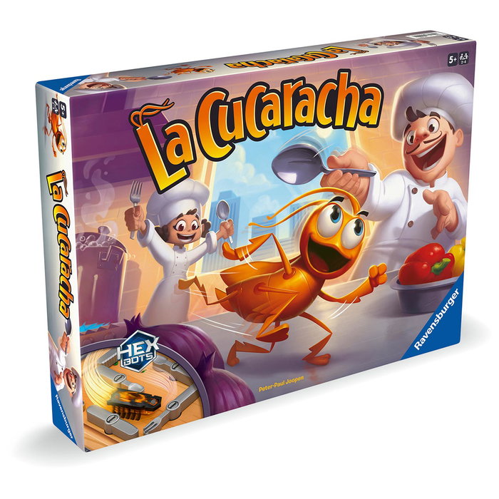 Ravensburger Jeu de société La Cucaracha Refresh 22440 Hex Bots Nano, Jeu d'action et de réflexion pour enfants dès 5 ans