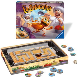 Ravensburger Jeu de société La Cucaracha Refresh 22440 Hex Bots Nano, Jeu d'action et de réflexion pour enfants dès 5 ans