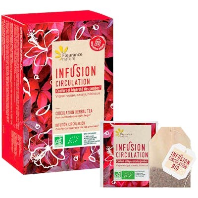 FLEURANCE NATURE Infusion Circulation 20 Sachets de Thé de 1,5g - Bio FLEURANCE NATURE Infusion Circulation 20 Sachets de Thé de 1,5g - Bio