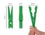 Innspiro Lot de 60 pinces en bois multicolores 72x10mm