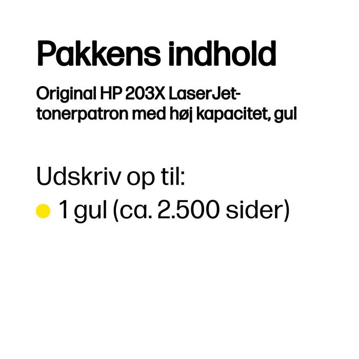 HP Toner 203X CF542X Jaune XL Grande Capacité