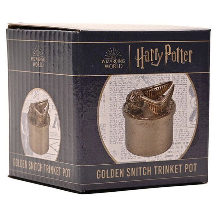 WIDDOP & CO - Joyero Snitch Harry Potter - Boîte à bijoux ornementale en résine avec effet doré métallique - Snitch de Quidditch 3D