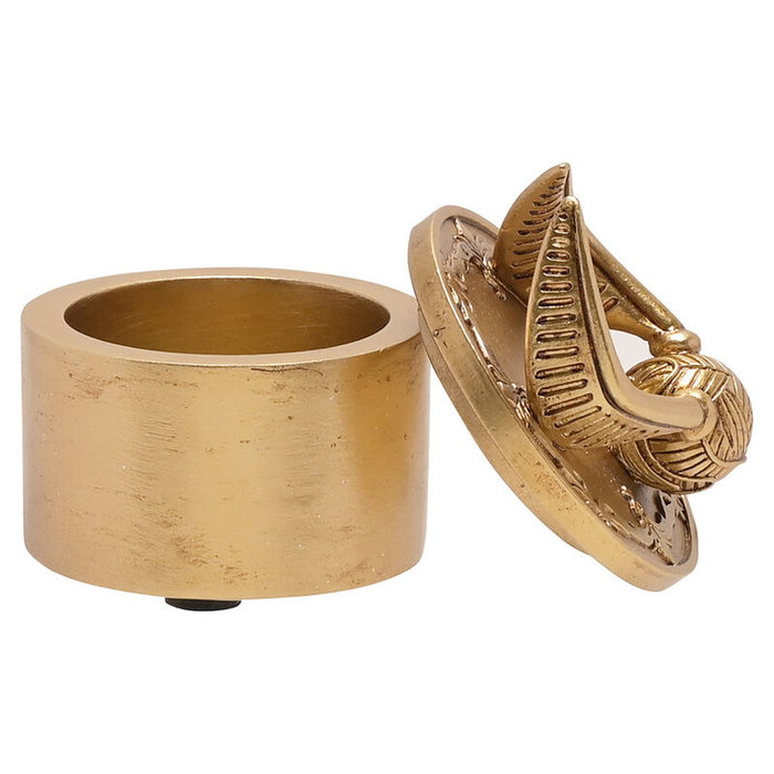 WIDDOP & CO - Joyero Snitch Harry Potter - Boîte à bijoux ornementale en résine avec effet doré métallique - Snitch de Quidditch 3D