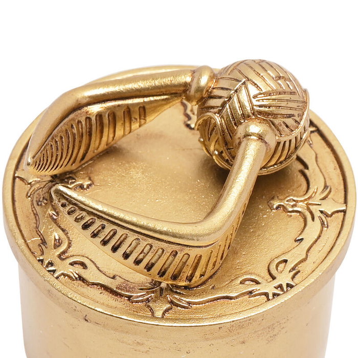 WIDDOP & CO - Joyero Snitch Harry Potter - Boîte à bijoux ornementale en résine avec effet doré métallique - Snitch de Quidditch 3D