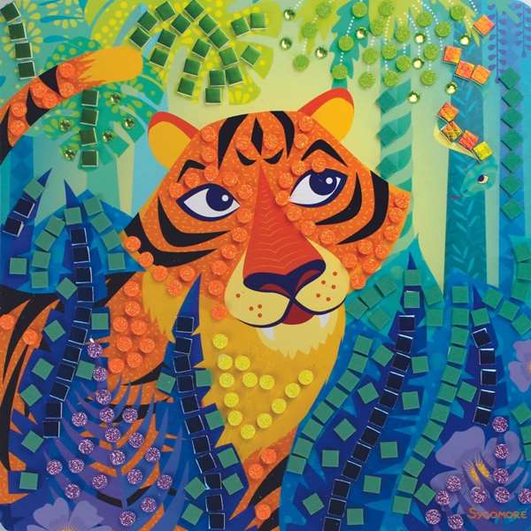Darpeje Mosaico jungla - Jeu de mosaïques avec motif jungle pour enfants à partir de 36 mois - Multilingue (français, anglais, néerlandais, espagnol, italien, allemand) Darpeje Mosaico jungla - Jeu de mosaïques avec motif jungle pour enfants à partir de 36 mois - Multilingue (français, anglais, néerlandais, espagnol, italien, allemand)