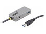 Startech Hub USB U01043-USB-EXTENDER Noir Argenté