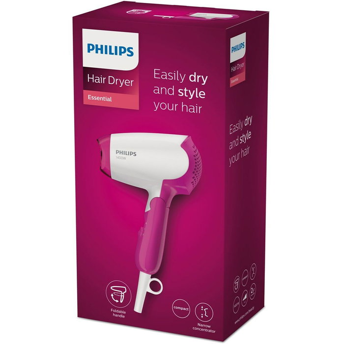 Philips BHD003/00 Sèche-cheveux 1400 W Blanc Rose