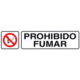 WOLFPACK LINEA PROFESIONAL Autocollant Prohibido fumar 250x63 mm