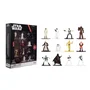Jada - Set de 12 Figurines Star Wars en Métal - 4cm - Licence Officielle - Personnages Dark Vador, R2D2, Princesse Leia - À partir de 3 ans
