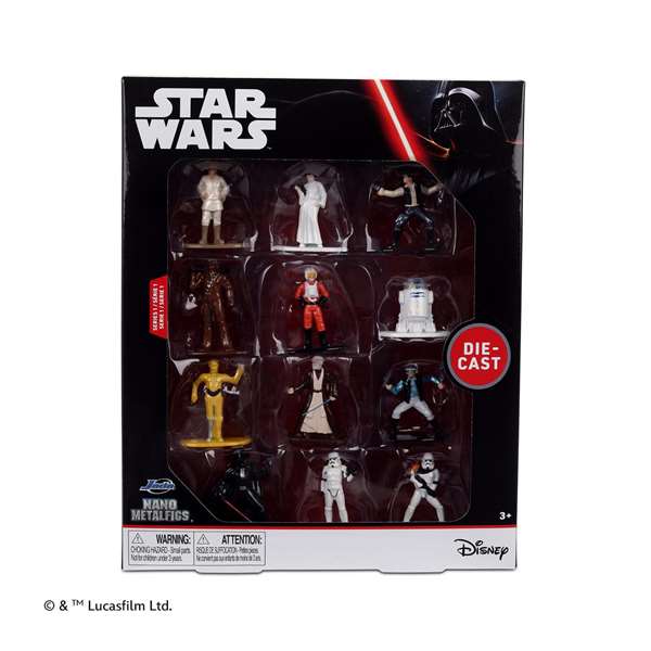 JADA TOYS Set de 12 figurines Star Wars Metalfigs 4cm