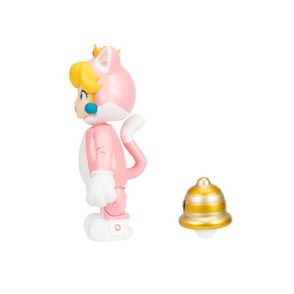 Jakks Pacific Figurines Super Mario 10 cm - Série de 5 modèles assortis en PVC (Bone Planta Piranha, Raccoon Mario, Red Koopa, Shy Guy, Cat Peach)