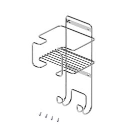 Emuca Porte-fer et planche à repasser Chromé