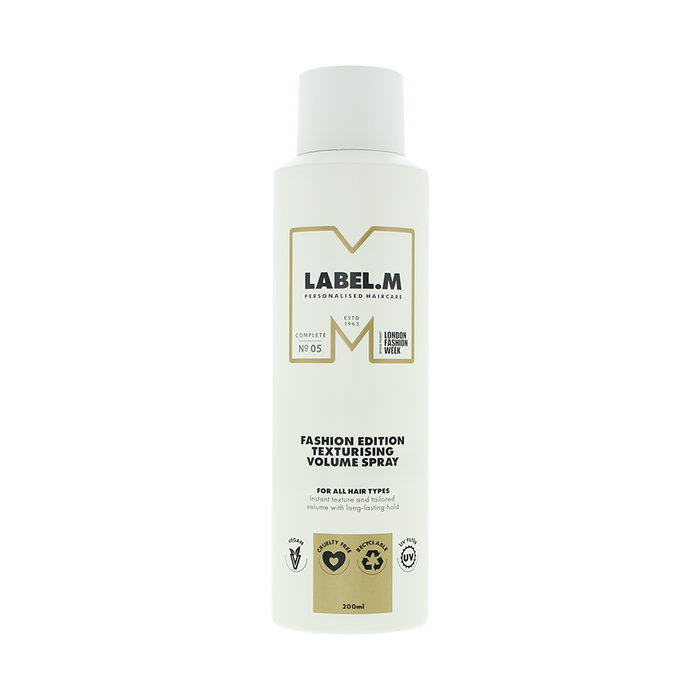 Label.M Laque pour cheveux Fashion Edition, volume et texture, fixation longue durée, 200 ml Label.M Laque pour cheveux Fashion Edition, volume et texture, fixation longue durée, 200 ml