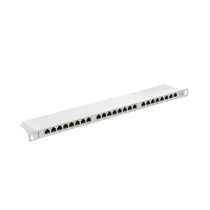 Lanberg Panneau de Brassage 24 Ports UTP Catégorie 5e PPS6-0024-S Gris