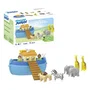 Playmobil 71681 Arche de Noé transportable avec bateau flottant et animaux, 15 pièces, Jouet pour enfants dès 1 an