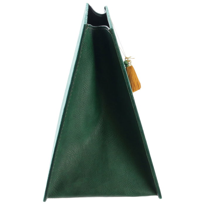 Home Deco Factory Revistero Pliable en Velours Vert Home Deco Factory Revistero Pliable en Velours Vert