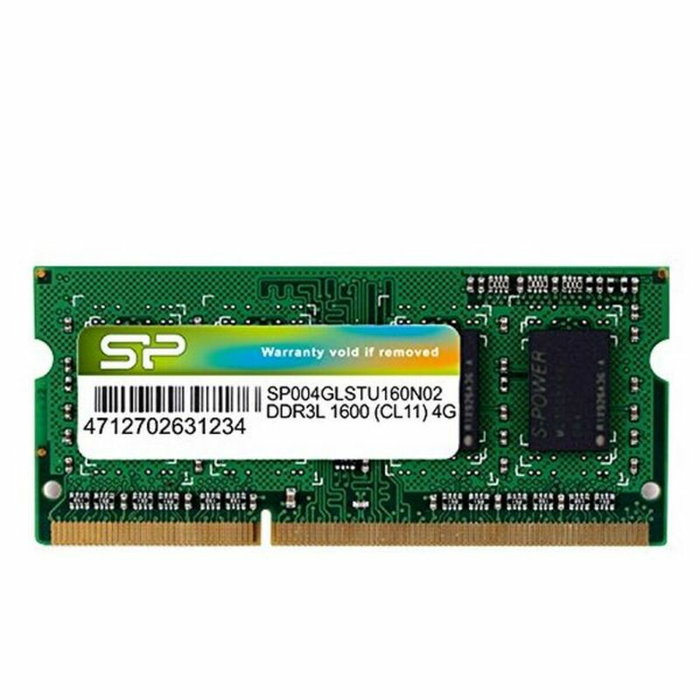Mémoire RAM Silicon Power SP004GLSTU160N02 4 GB DDR3L PC3-12800 Mémoire RAM Silicon Power SP004GLSTU160N02 4 GB DDR3L PC3-12800