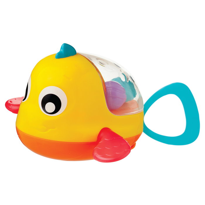 Playgro Poisson de Bain qui Rame Jouet d'Éveil pour Bébé +12 Mois Multilingue