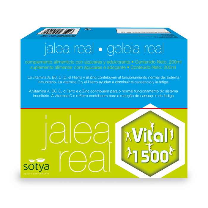 SOTYA Jalea Real Vital 1500, 20 flacons de 10 ml SOTYA Jalea Real Vital 1500, 20 flacons de 10 ml