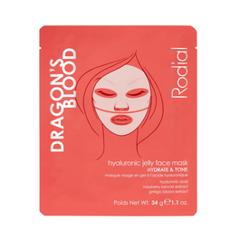 Rodial Masque facial hydrogel hydratant Dragon's Blood, pour peau de femme, 34 g