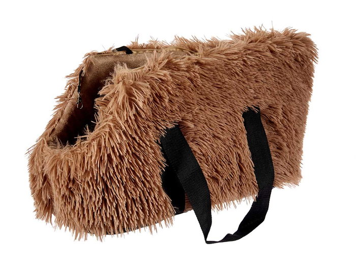 Mascow Transportin pour Chien Souple en Polyester 25 x 23 x 45 cm Gris et Marron (Set de 6)