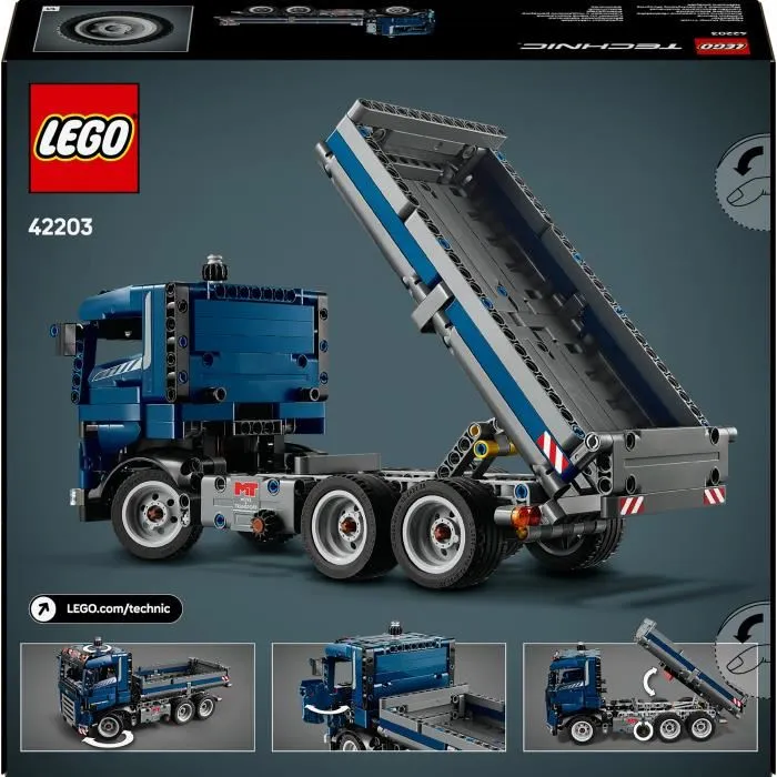 Lego Technic Jeu de construction Camion benne 42203 - 462 pieces - Cadeau pour enfants des 9 ans