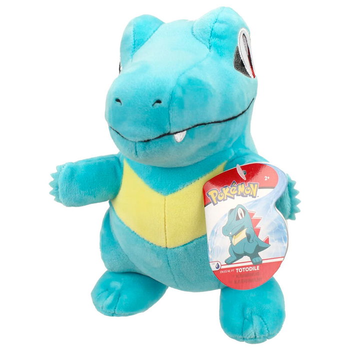 JAZWARES Peluche Pokémon Totodile 20 cm - Figurine douce officielle