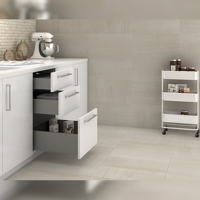 Emuca Concept Tiroir extérieur Gris anthracite, 400mm x 185mm