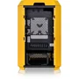 Thermaltake The Tower 300 CA-1Y4-00S4WN-00 - Boîtier PC Mini Tour Micro-ATX/Mini-ITX Sans Alimentation - Façade en verre trempé jaune, Ventilateurs 2x140mm, USB Type-C