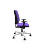 PIQUERAS Y CRESPO Chaise Alares Synchrone/Traslack Tissu Violet Structure Polyamide Blanc