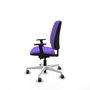 PIQUERAS Y CRESPO Chaise Alares Synchrone/Traslack Tissu Violet Structure Polyamide Blanc
