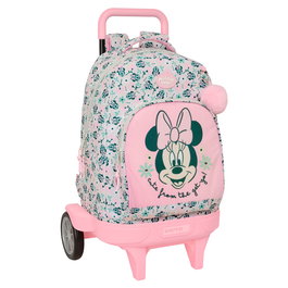 Cartable à roulettes Minnie Mouse Minty Rose 33 x 45 x 22 cm