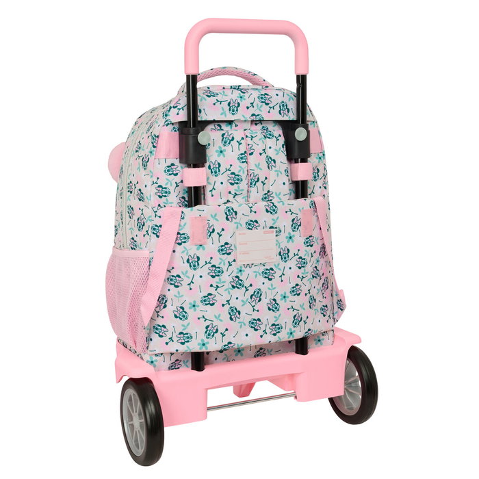 Cartable à roulettes Minnie Mouse Minty Rose 33 x 45 x 22 cm
