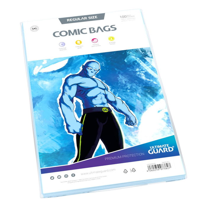 Ultimate Guard Comic Bags Standard (100) - Regular Size Ultimate Guard Comic Bags Standard (100) - Regular Size