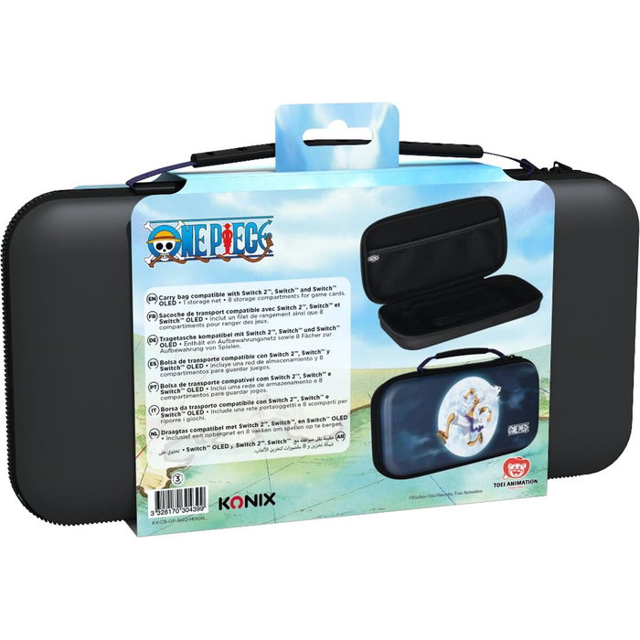 Konix Housse de protection One Piece Luffy Gear 5 pour Nintendo Switch - Bleu Konix Housse de protection One Piece Luffy Gear 5 pour Nintendo Switch - Bleu