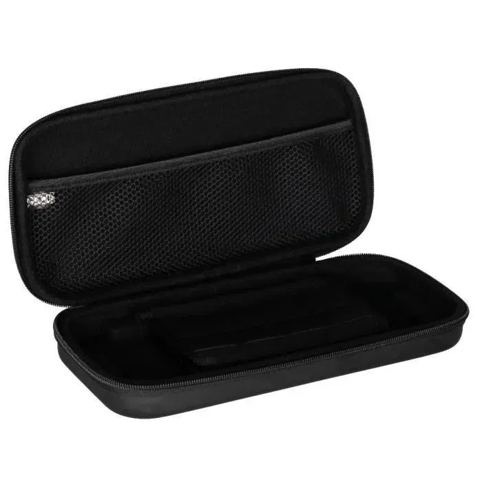 Konix - Housse de transport et protection pour Nintendo Switch 2, Switch et Switch OLED - Bleu motif Luffy Gear 5 - Avec 8 compartiments à jeux et filet pour accessoires