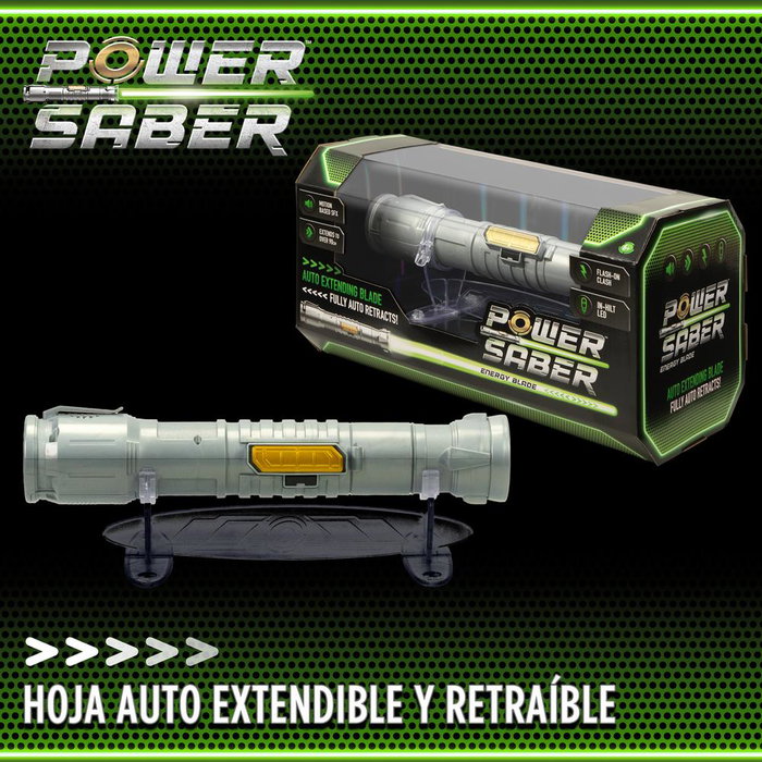 Power Saber Vert avec Projection et Retrait Automatiques - Sabre Lumineux 1:1 avec Effets Sonores et Lumière Power Saber Vert avec Projection et Retrait Automatiques - Sabre Lumineux 1:1 avec Effets Sonores et Lumière