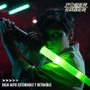 Power Saber Vert avec Projection et Retrait Automatiques - Sabre Lumineux 1:1 avec Effets Sonores et Lumière