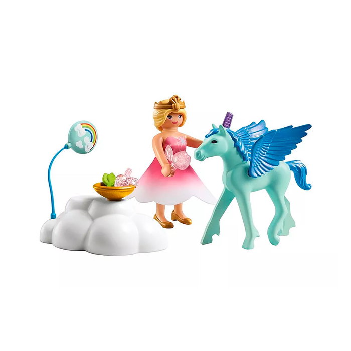 PLAYMOBIL Set de Fête d'Anniversaire avec Pégase Promo Packs 71802, Figurine et Accessoires, Jouet pour Enfants dès 4 Ans
