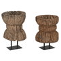 Home ESPRIT Figurine Décorative Noir Brun foncé Pièce unique