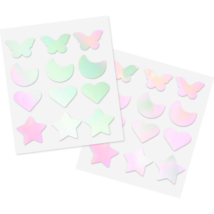 Essence Patchs anti-acné holographiques Spot Squad, 1 unité, extrait d'arbre à thé, acide salicylique, contre les taches et imperfections