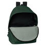 Munich Basics Sac à dos double pour ordinateur portable 15,6 pouces avec port USB, vert, 31x44x18 cm