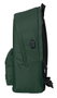 Munich Basics Sac à dos double pour ordinateur portable 15,6 pouces avec port USB, vert, 31x44x18 cm