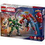 LEGO Marvel Batalla de Armaduras Robóticas : Spider-Man vs. Doc Ock (76338) avec 2 robots articulés et 3 minifigurines