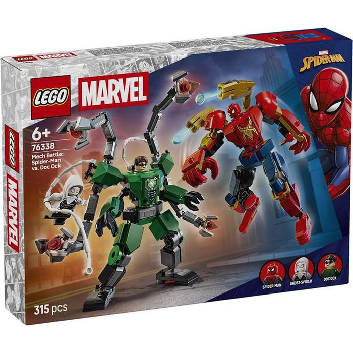 LEGO Marvel Batalla de Armaduras Robóticas : Spider-Man vs. Doc Ock (76338) avec 2 robots articulés et 3 minifigurines LEGO Marvel Batalla de Armaduras Robóticas : Spider-Man vs. Doc Ock (76338) avec 2 robots articulés et 3 minifigurines