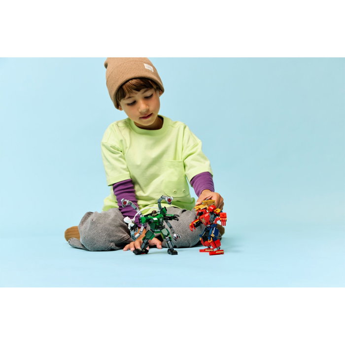 LEGO Marvel Batalla de Armaduras Robóticas : Spider-Man vs. Doc Ock (76338) avec 2 robots articulés et 3 minifigurines LEGO Marvel Batalla de Armaduras Robóticas : Spider-Man vs. Doc Ock (76338) avec 2 robots articulés et 3 minifigurines