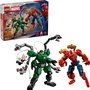 LEGO Marvel Batalla de Armaduras Robóticas : Spider-Man vs. Doc Ock (76338) avec 2 robots articulés et 3 minifigurines