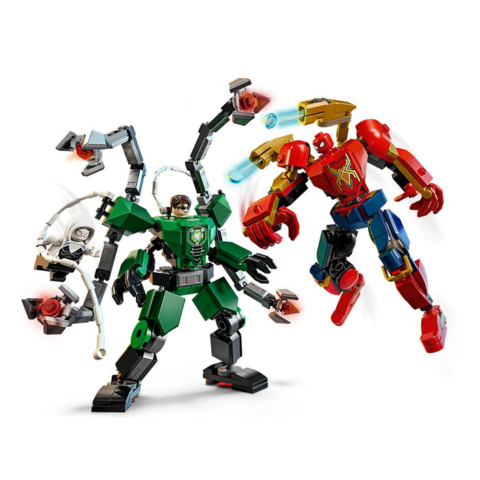 LEGO Marvel Batalla de Armaduras Robóticas : Spider-Man vs. Doc Ock (76338) avec 2 robots articulés et 3 minifigurines LEGO Marvel Batalla de Armaduras Robóticas : Spider-Man vs. Doc Ock (76338) avec 2 robots articulés et 3 minifigurines