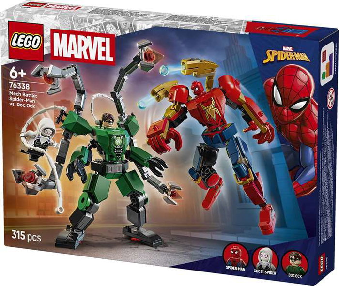 LEGO Marvel Jeu de Construction Bataille de Blindages Robotiques Spider-Man vs Doc Ock LEGO Marvel Jeu de Construction Bataille de Blindages Robotiques Spider-Man vs Doc Ock