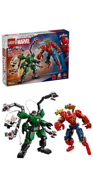 LEGO Marvel Jeu de Construction Bataille de Blindages Robotiques Spider-Man vs Doc Ock LEGO Marvel Jeu de Construction Bataille de Blindages Robotiques Spider-Man vs Doc Ock